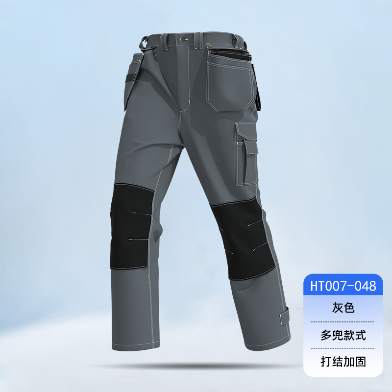 HT007-048 Spring and Autumn Flying Pouch Work Pants