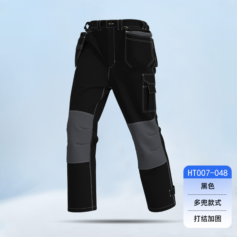 HT007-048 Spring and Autumn Flying Pouch Work Pants