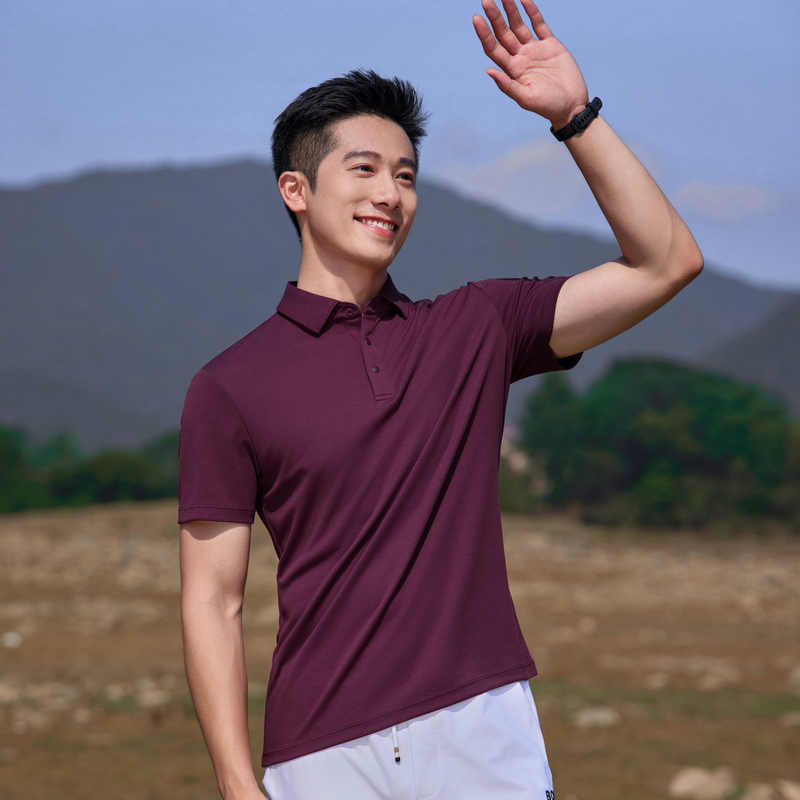 HT042-069 Golf Outdoor Sports Series Superconducting Quick-Dry Technology Short-Sleeve Polo