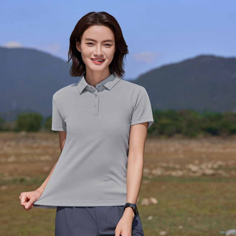 HT042-069 Golf Outdoor Sports Series Superconducting Quick-Dry Technology Short-Sleeve Polo