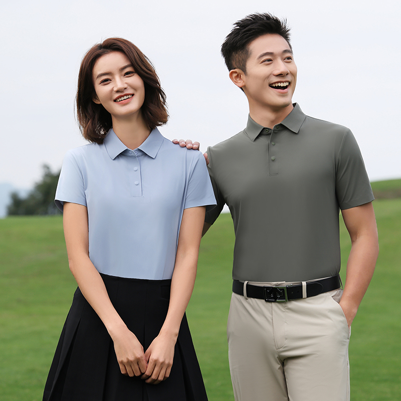 HT042-074 High-end Minimalist Seamless Series Nylon 56 Bio-based Short Sleeve POLO