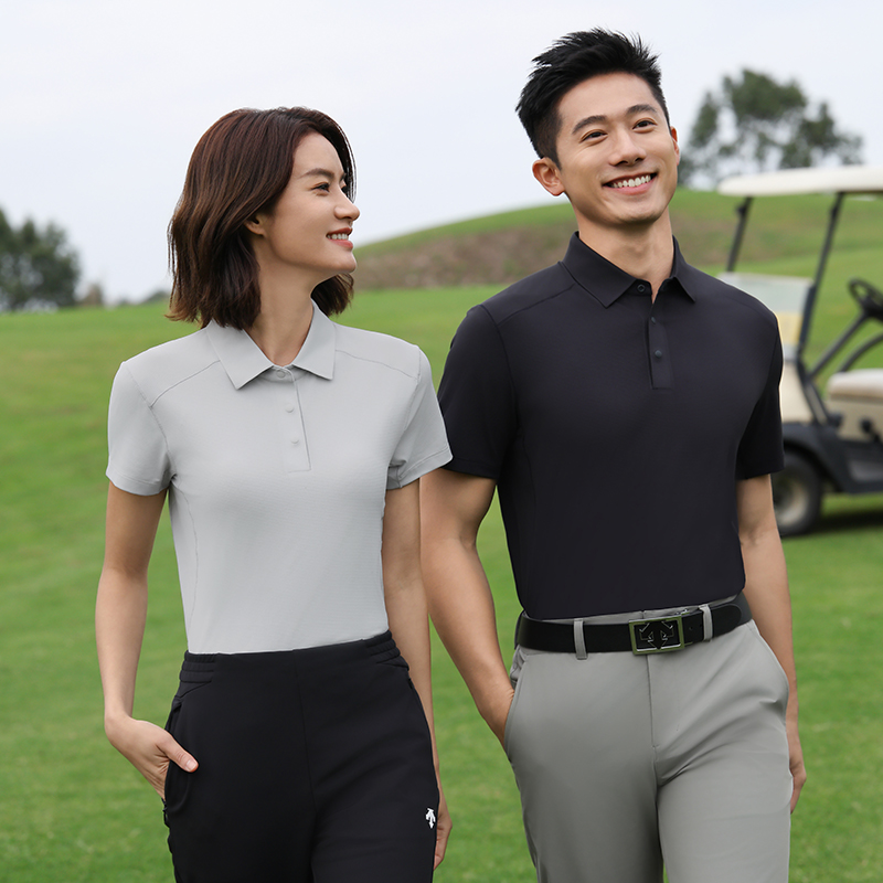 HT042-077 Ultra-Luxury Golf Sports Series Ultra-Lightweight Zero-Feeling Quick-Dry Short-Sleeve Polo