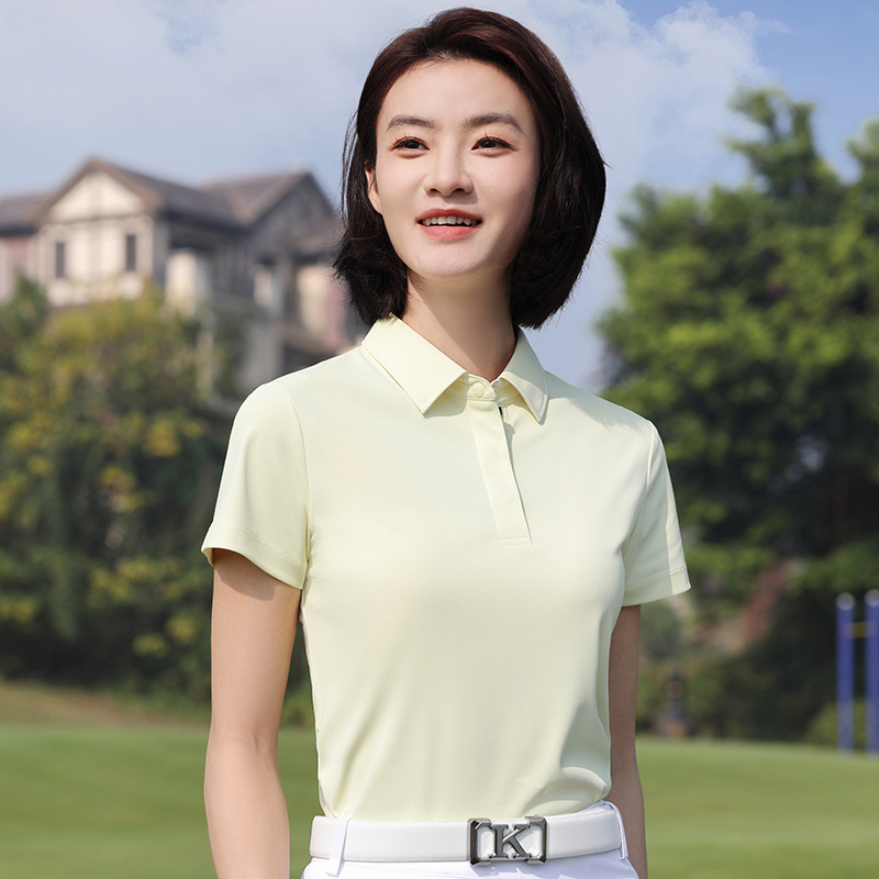 HT042-151陽(yáng)光高爾夫防紫外線爽干絲短袖polo男女通款