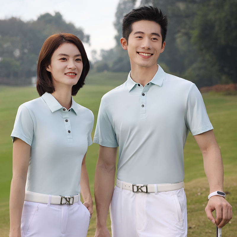 HT042-176 Functional Pattern Short Sleeve Polo Universal Style