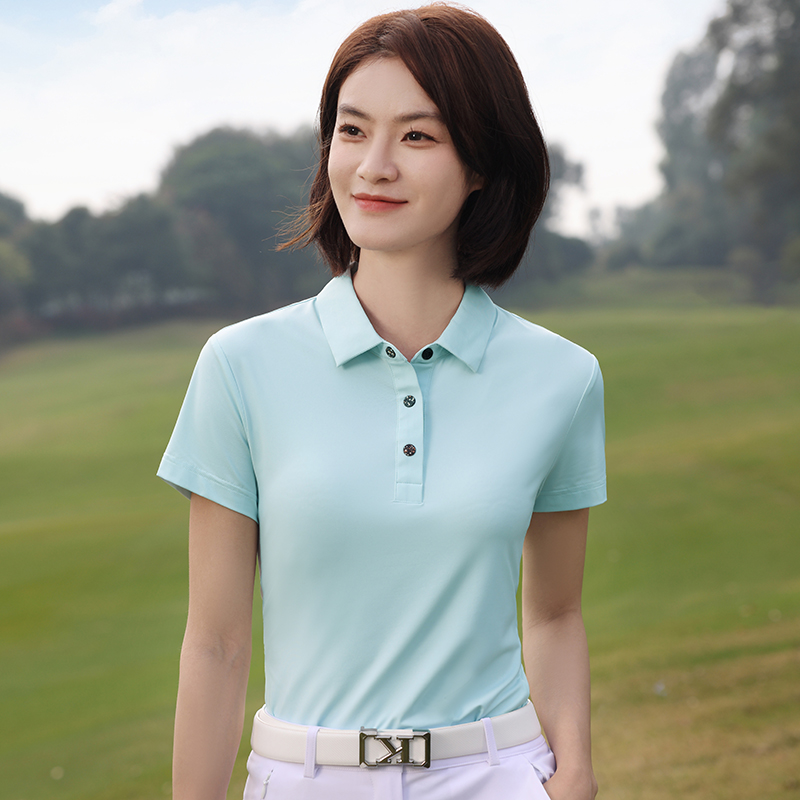 HT042-176 Functional Pattern Short Sleeve Polo Universal Style
