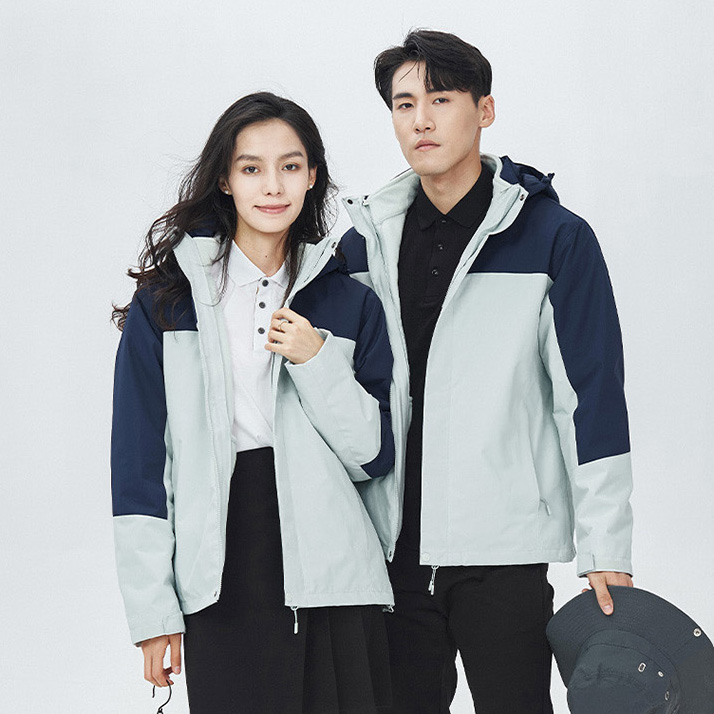 HT048-026-1 Men's and Women's North Face Style DuPont Three-Protection Fabric 3-in-1 Protective Two-Piece Set