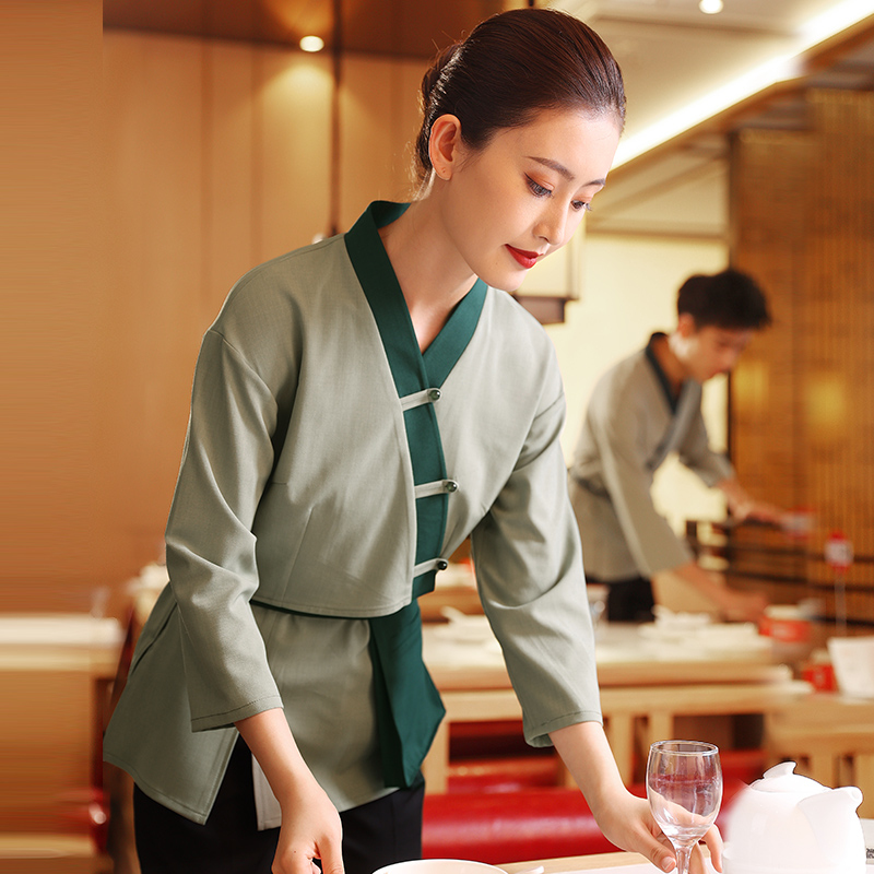 HT032-1026 & HT032-1027 – Chinese-style Service Staff Uniform