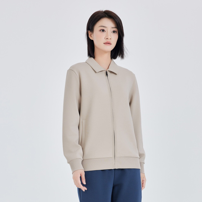 HT042-021 – Double-Sided Jacquard Zip Hoodie