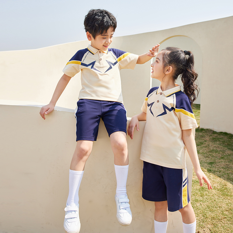 HT054-2218 – Summer Lycra Pique Polo Shirt and Skirt/Shorts Set