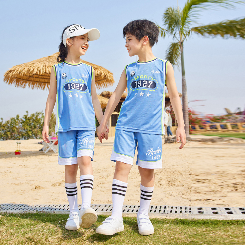 HT054-2227 – Summer Quick-Dry Mesh Short-Sleeve Jersey Three-Piece Set