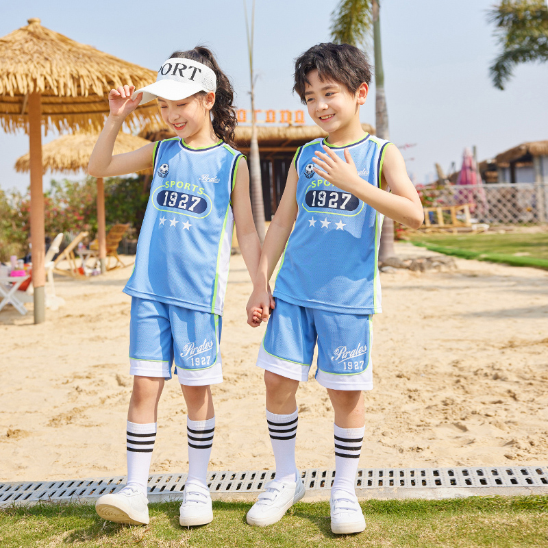 HT054-2227 – Summer Quick-Dry Mesh Short-Sleeve Jersey Three-Piece Set
