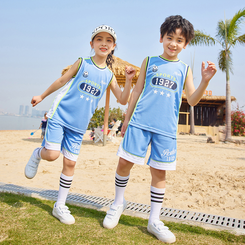 HT054-2227 – Summer Quick-Dry Mesh Short-Sleeve Jersey Three-Piece Set