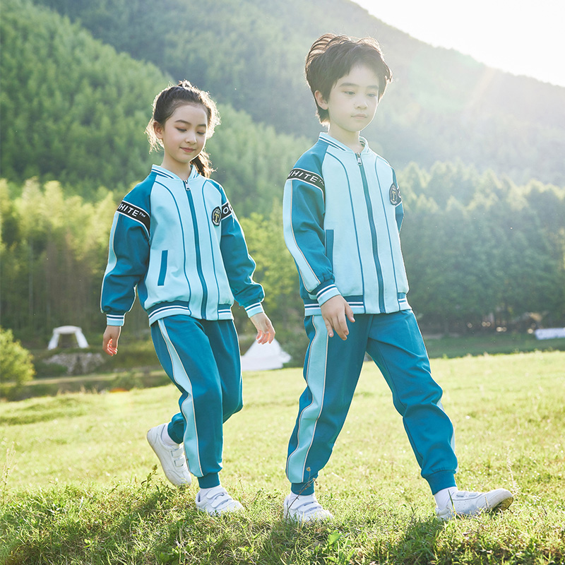 HT054-2245春秋雙彈羅馬布運動服衣褲套裝