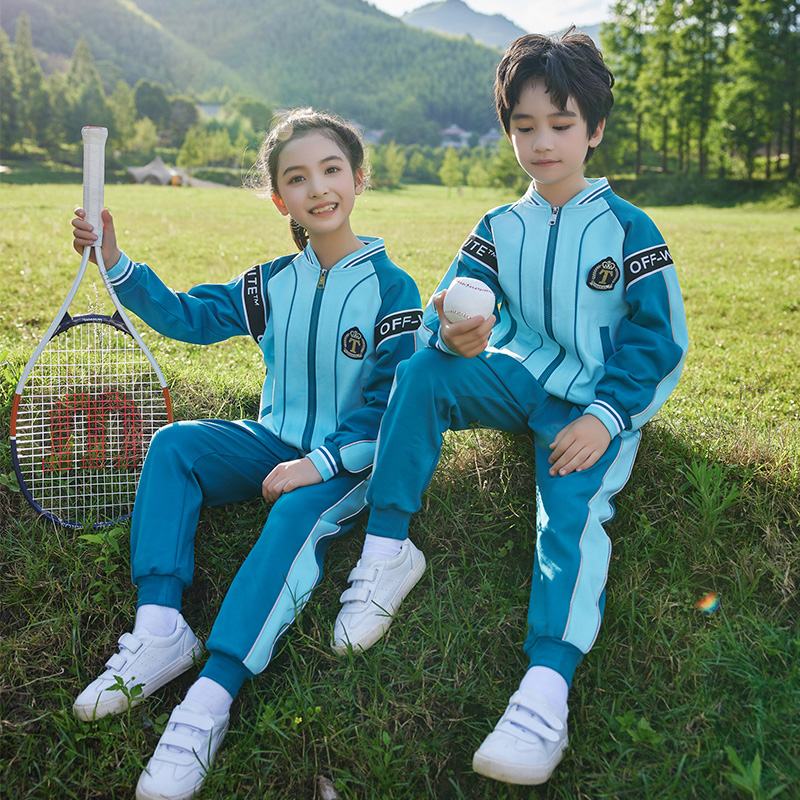 HT054-2245春秋雙彈羅馬布運動服衣褲套裝