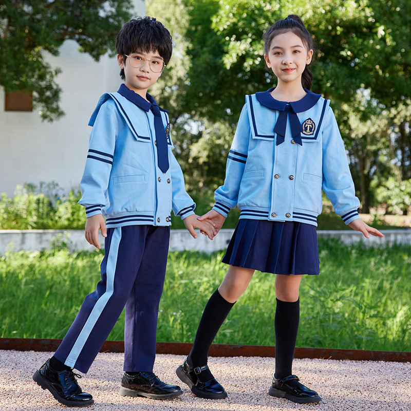 HT054-2246 – Spring/Autumn Bi-Stretch Ponte Roma British-Style Sportswear Set (Top & Pants)