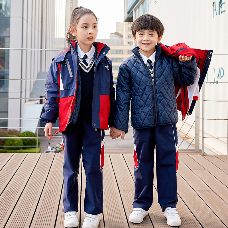 HT054-2190 – Winter Shell Jacket, Quilted Cotton Liner, and Pants Three-Piece Set