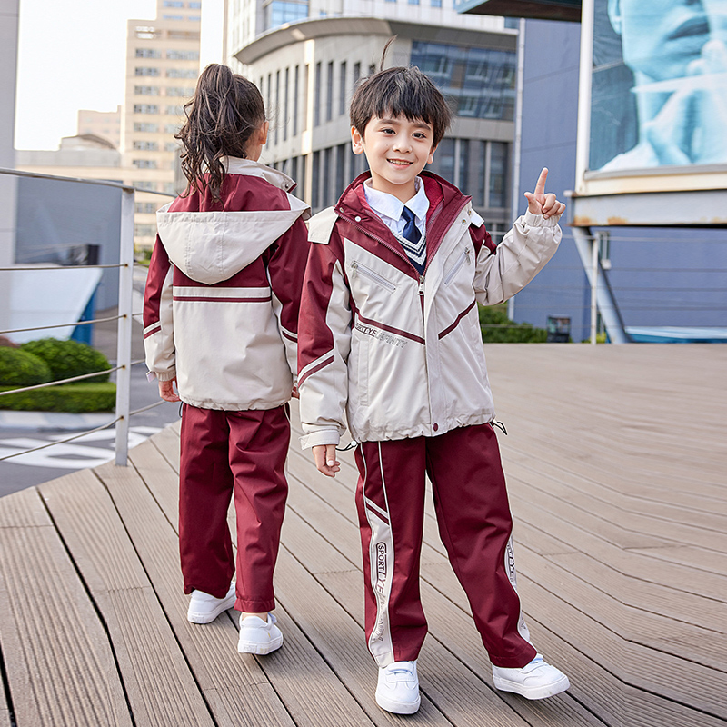 HT054-2194冬季搖粒絨內膽沖鋒衣+褲子三件套