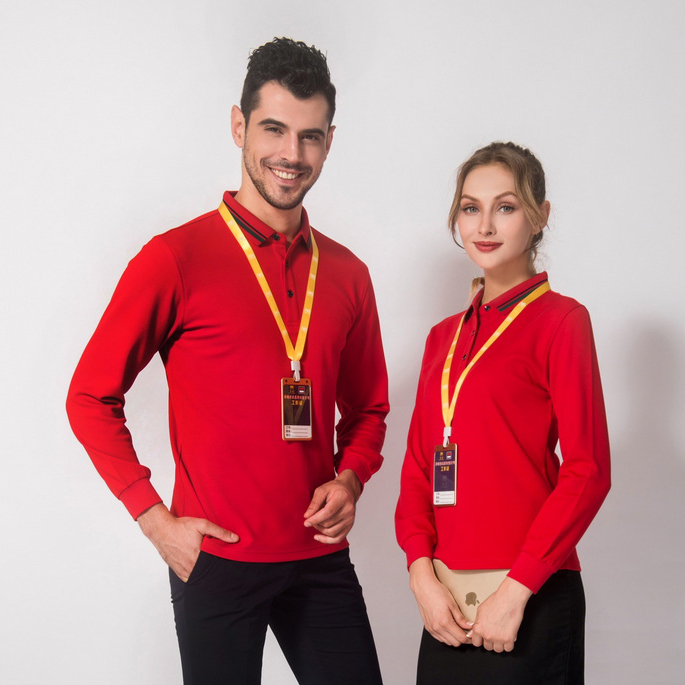 HT042-209 Double-faced cupro long-sleeve polo
