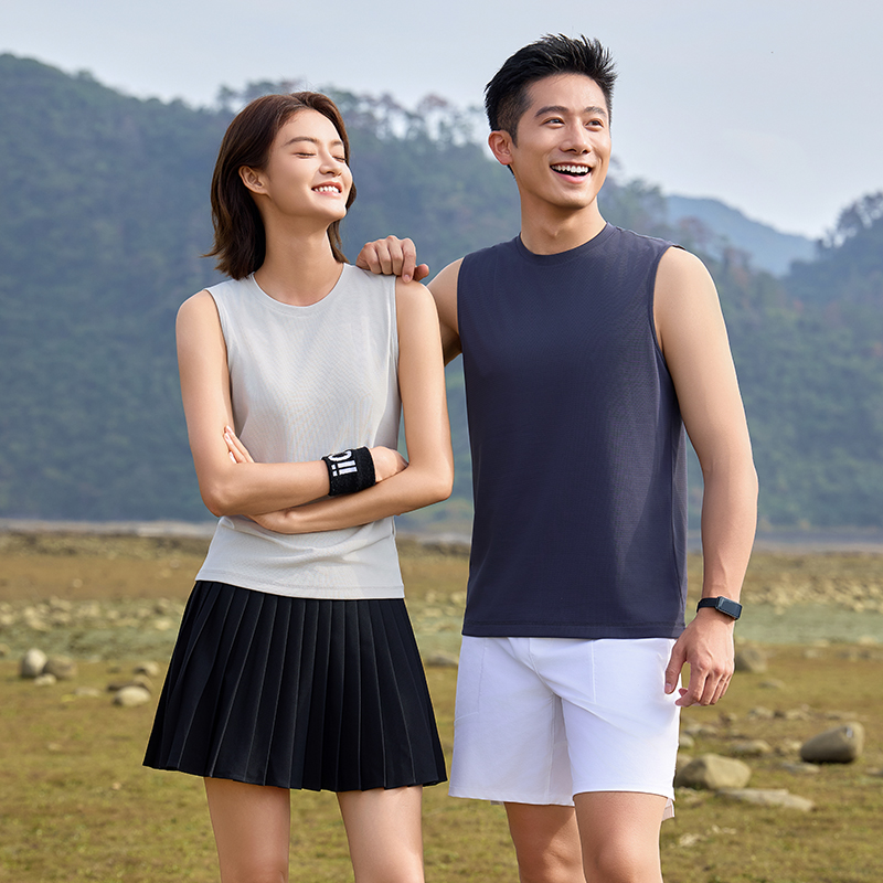 HT042-180 Golf outdoor sports series – super?conductive quick?dry technology sleeveless crew?neck T?shirt