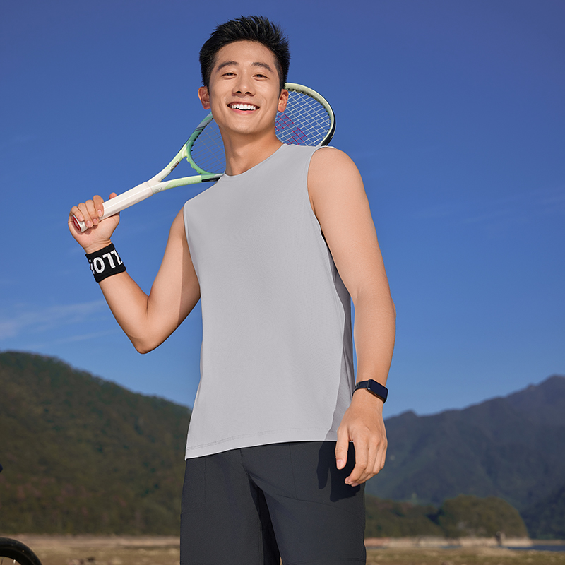 HT042-180 Golf outdoor sports series – super?conductive quick?dry technology sleeveless crew?neck T?shirt