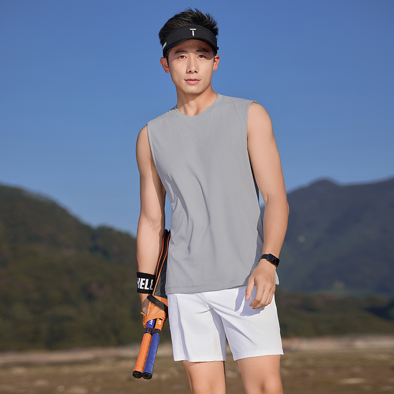 HT042-180 Golf outdoor sports series – super?conductive quick?dry technology sleeveless crew?neck T?shirt