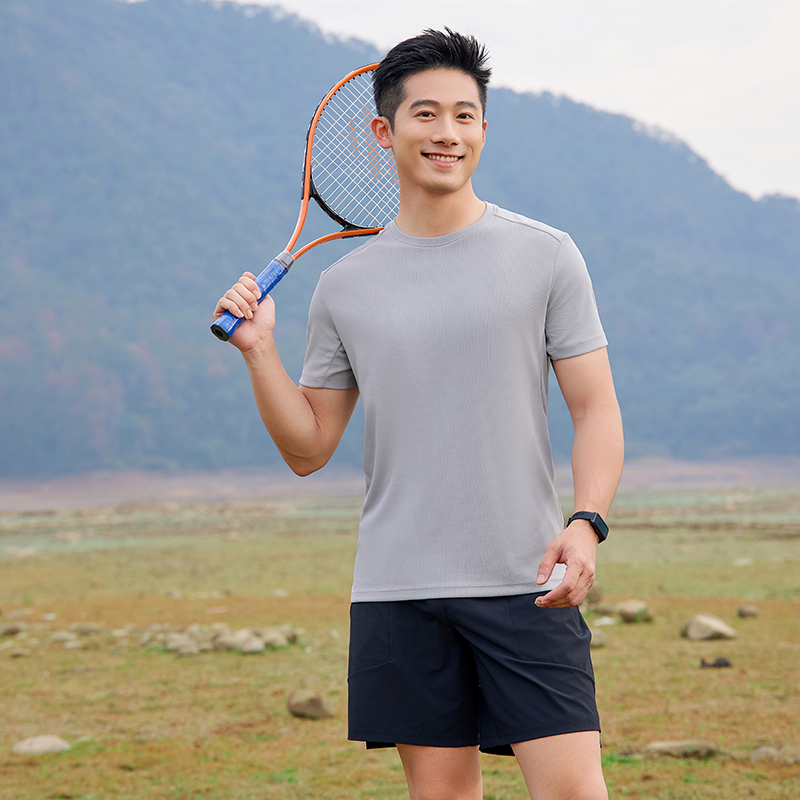 HT042-181 Golf outdoor sports series – super?conductive quick?dry technology value short?sleeve crew?neck T?shirt