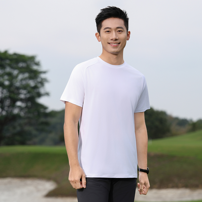 HT042-184 Premium golf sports series – permanent quick?dry non?stick short?sleeve crew?neck T?shirt
