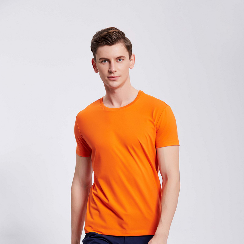 HT042-186 Organic cotton stretch short?sleeve T?shirt