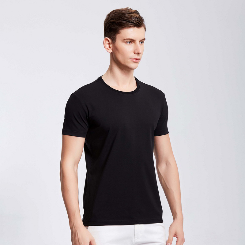 HT042-186 Organic cotton stretch short?sleeve T?shirt