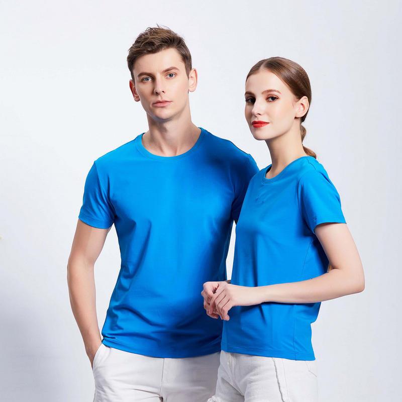 HT042-186 Organic cotton stretch short?sleeve T?shirt
