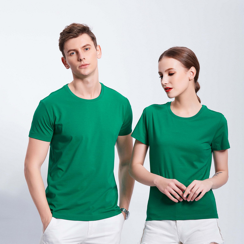 HT042-186 Organic cotton stretch short?sleeve T?shirt