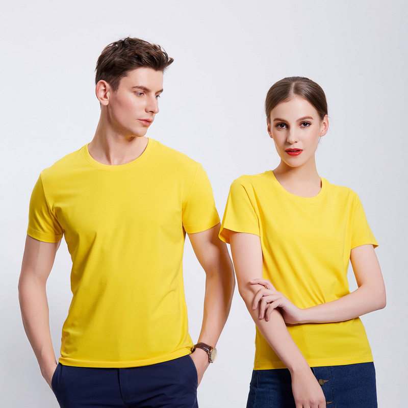 HT042-186 Organic cotton stretch short?sleeve T?shirt