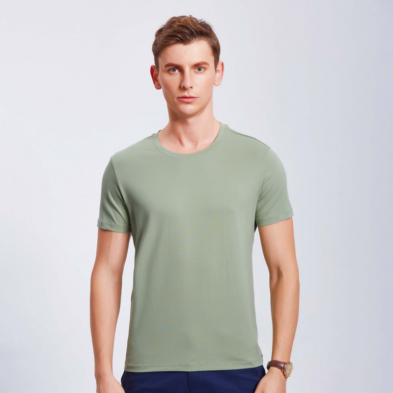 HT042-192 Xinlan cotton crew?neck T?shirt