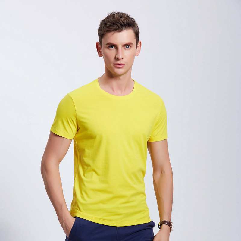 HT042-192 Xinlan cotton crew?neck T?shirt