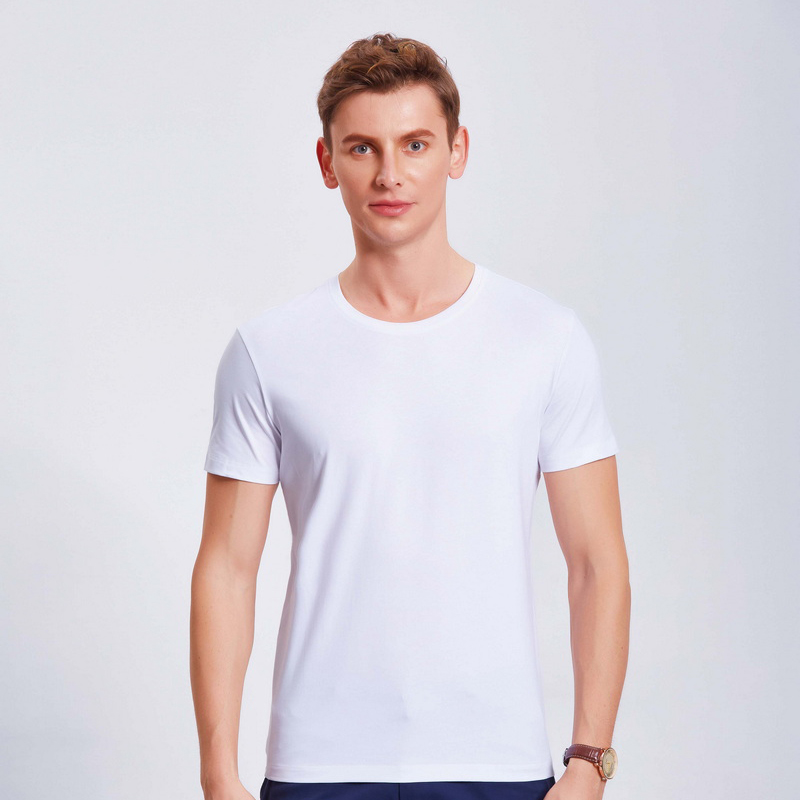 HT042-192 Xinlan cotton crew?neck T?shirt