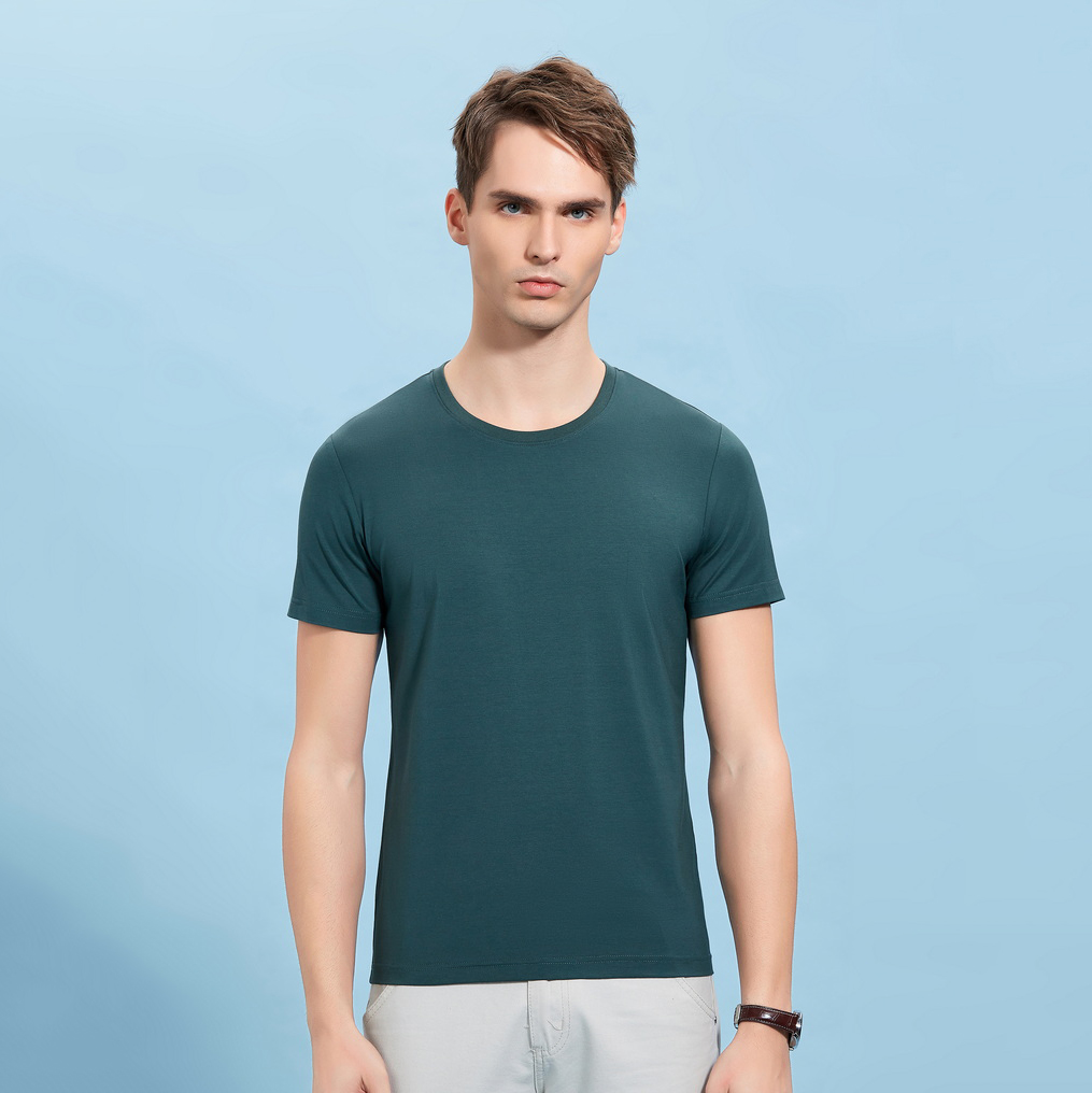 HT042-193 Modal stretch crew?neck T?shirt
