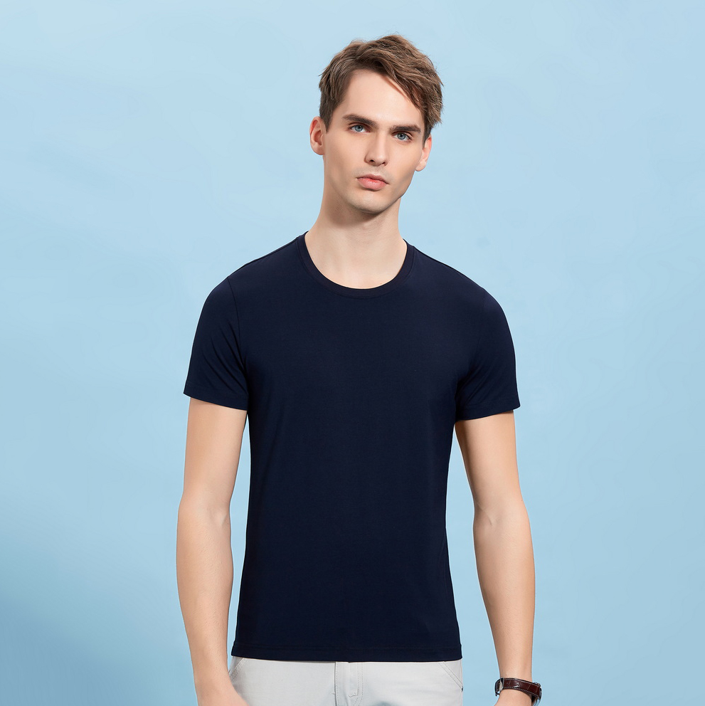 HT042-193 Modal stretch crew?neck T?shirt