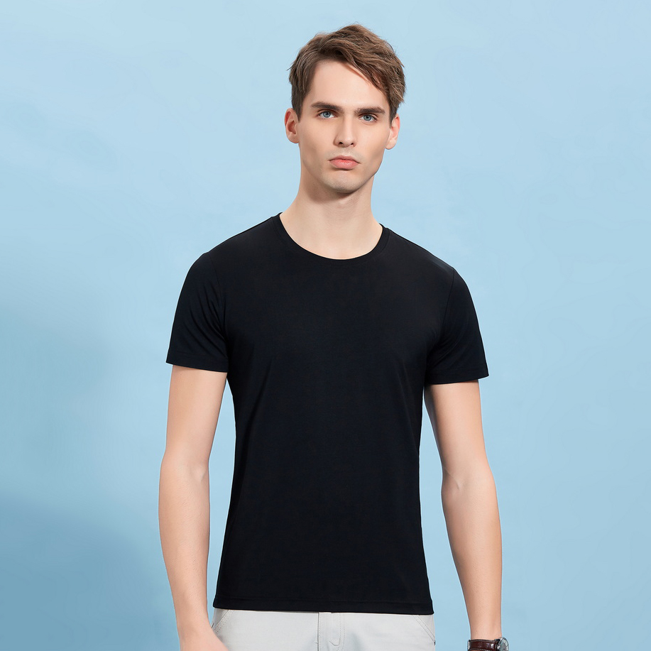 HT042-193 Modal stretch crew?neck T?shirt