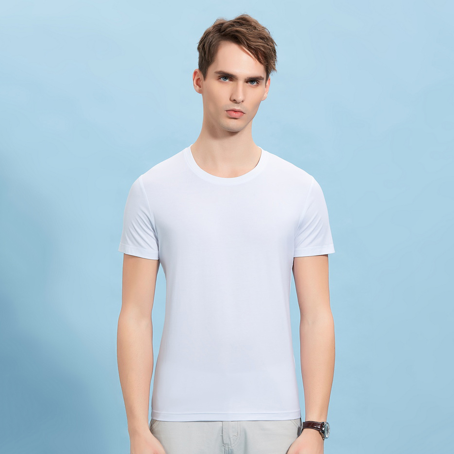 HT042-193 Modal stretch crew?neck T?shirt