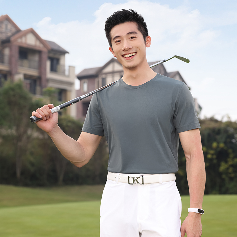 HT042-196 Sunny Golf light?cloud fibre crew?neck T?shirt (universal fit)