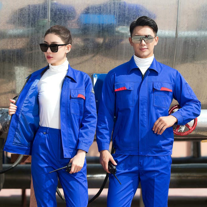 HT006-006 Polyester?cotton mesh anti?static line?card double?layer spring/autumn/winter workwear