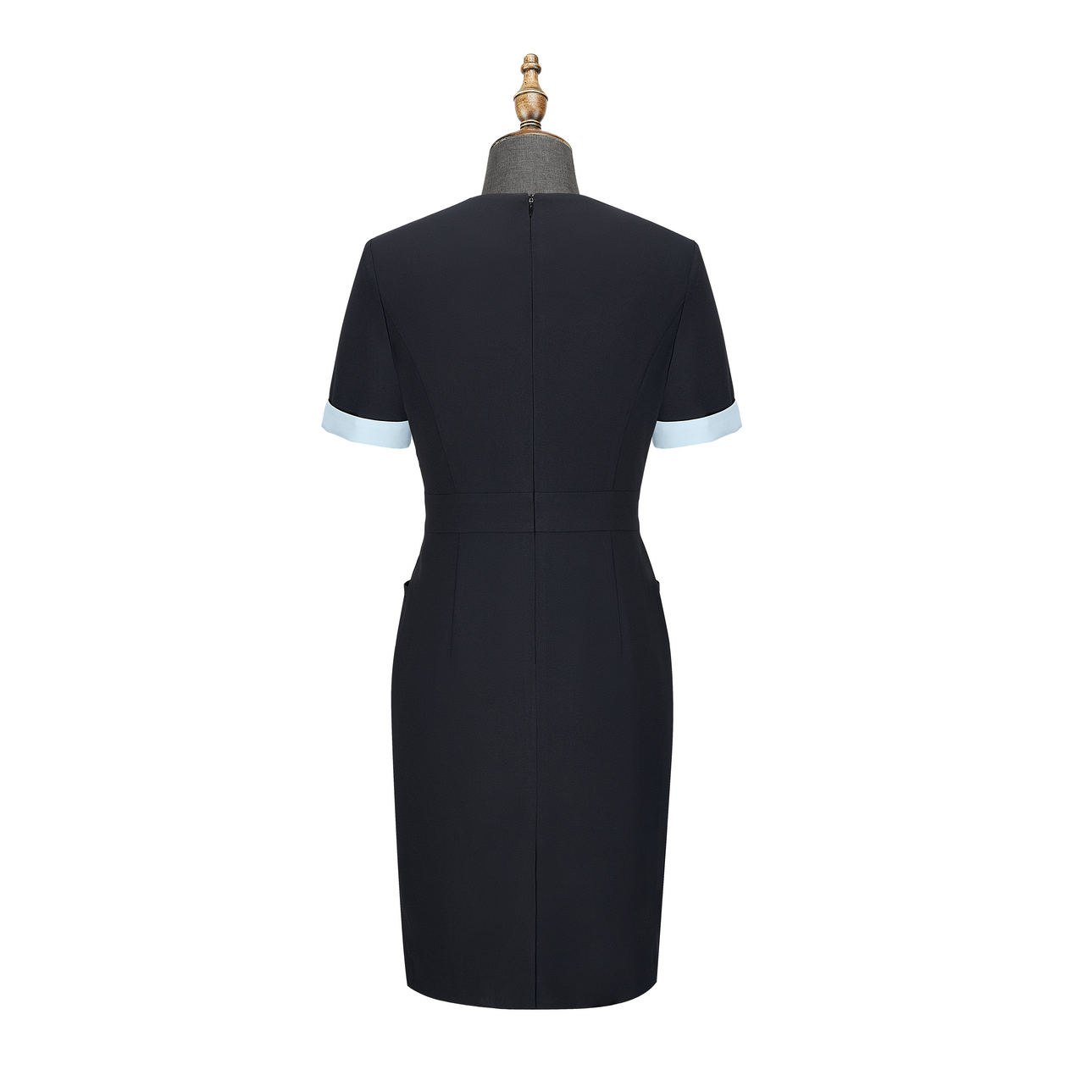 HT052-012 Stretch navy dress