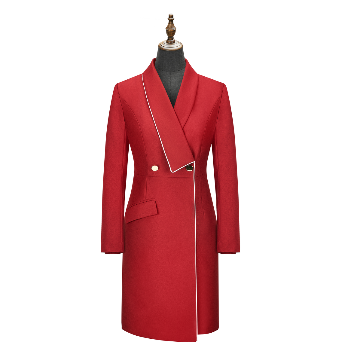 HT052-013 Wine red dress