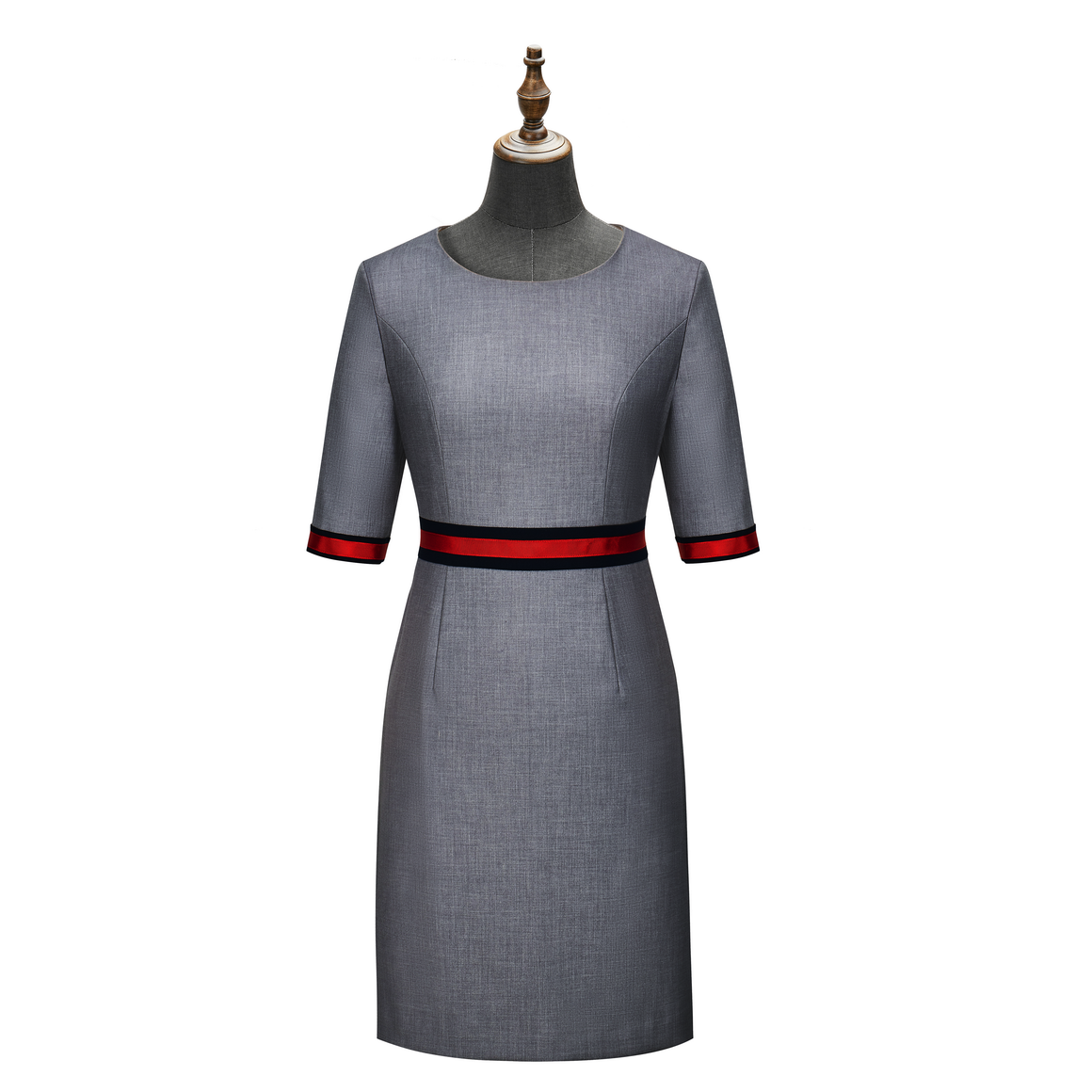 HT052-015 Stretch grey dress