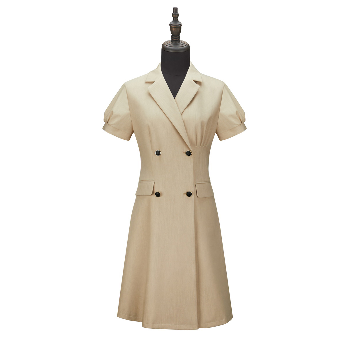HT052-022 Beige?brown dress