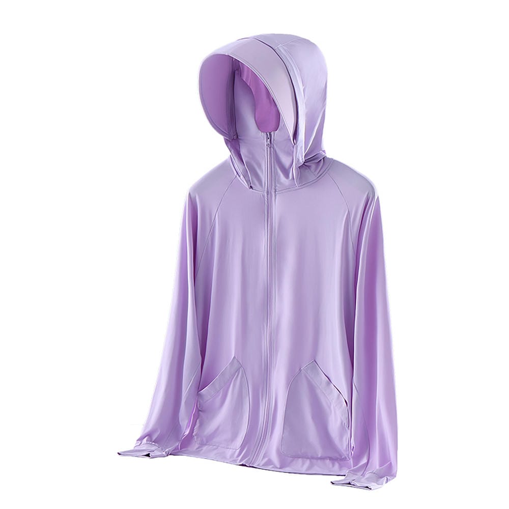 HT012-090 Summer ice?silk knitted fabric women's sun?protective jacket