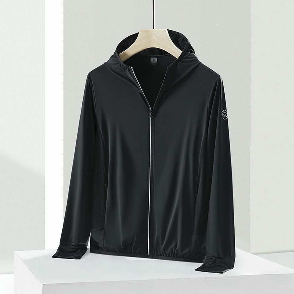 HT012-097 Summer plain knitted fabric women's sun?protective jacket