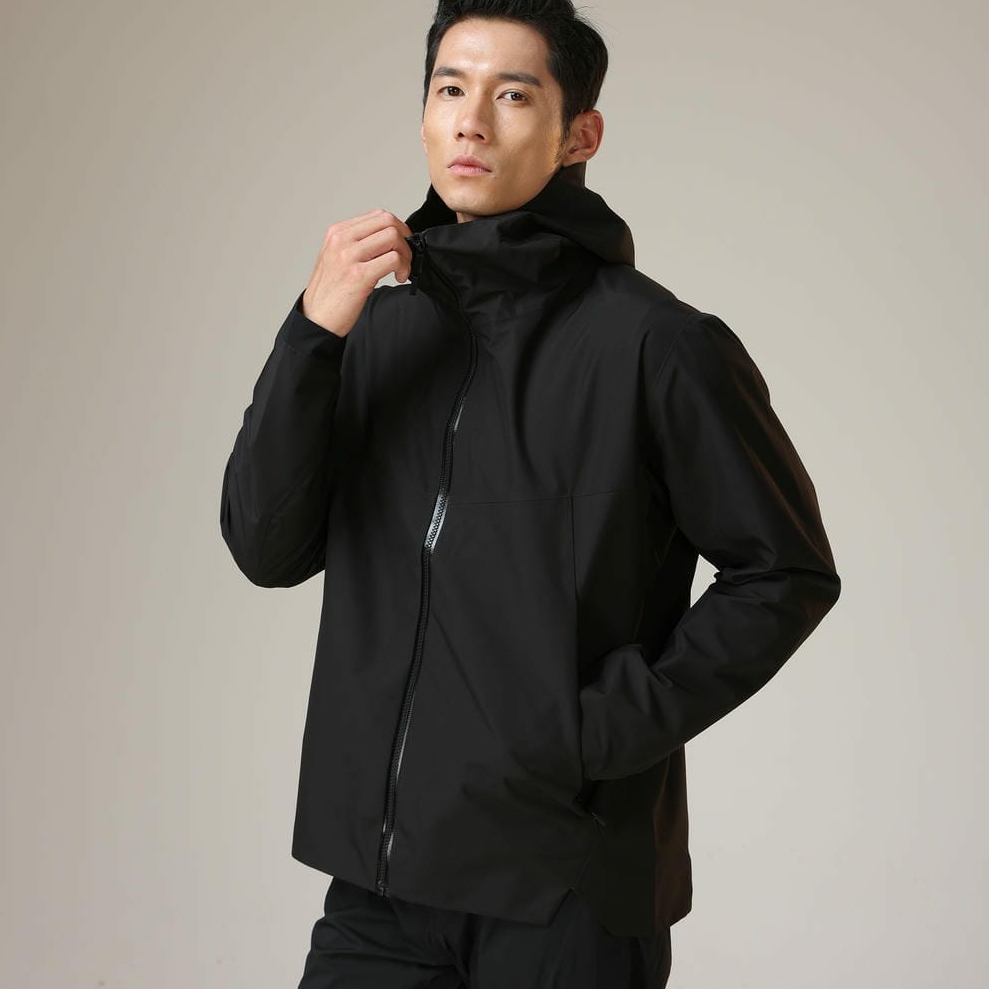 HT012-084 Spring/autumn pongee business single?layer men's outdoor jacket