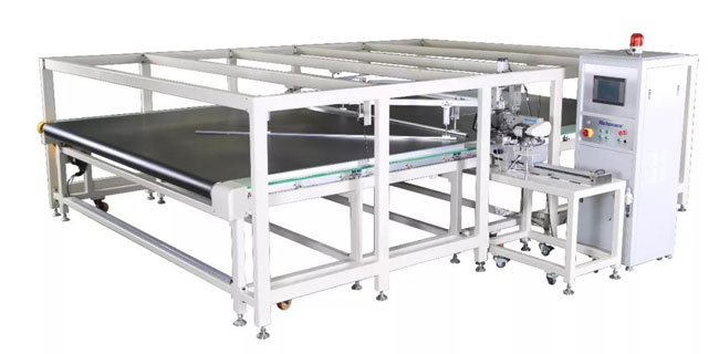 Richpeace Fully Automatic Four Sides Overlock Sewing Machine Richpeace Fully Automatic Four Sides Overlock Sewing Machine