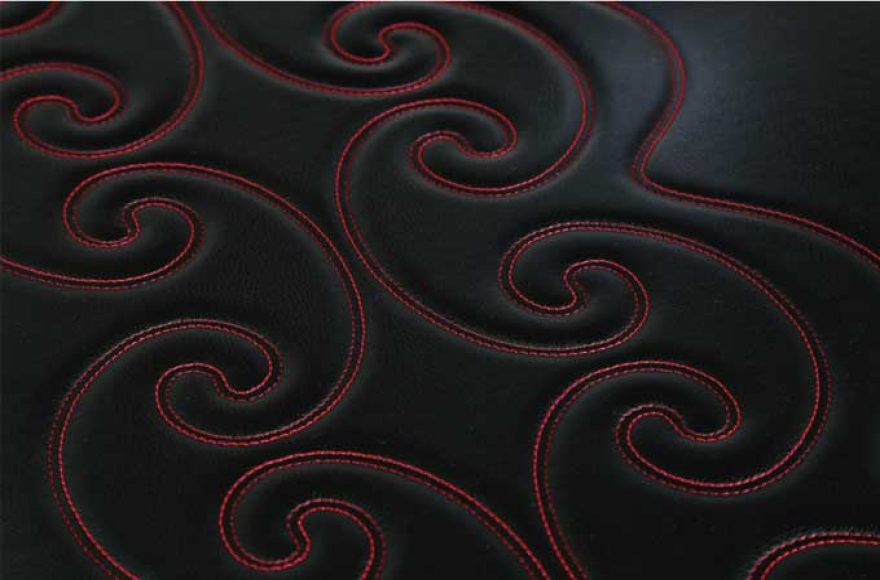 Double Needles Universal Rotary Sewing Machine with Safety Guard